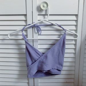 PacSun halter/wrapped crop top